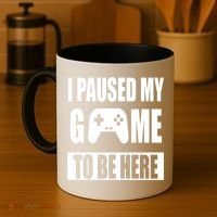 I Paused My Game To Be Here Coffee Mug thumb 4
