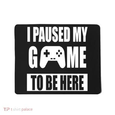 I Paused My Game To Be Here Mousepad