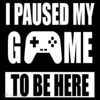 I Paused My Game To Be Here Ornament thumb 1