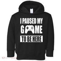 I Paused My Game To Be Here Toddler Hoodie thumb 0
