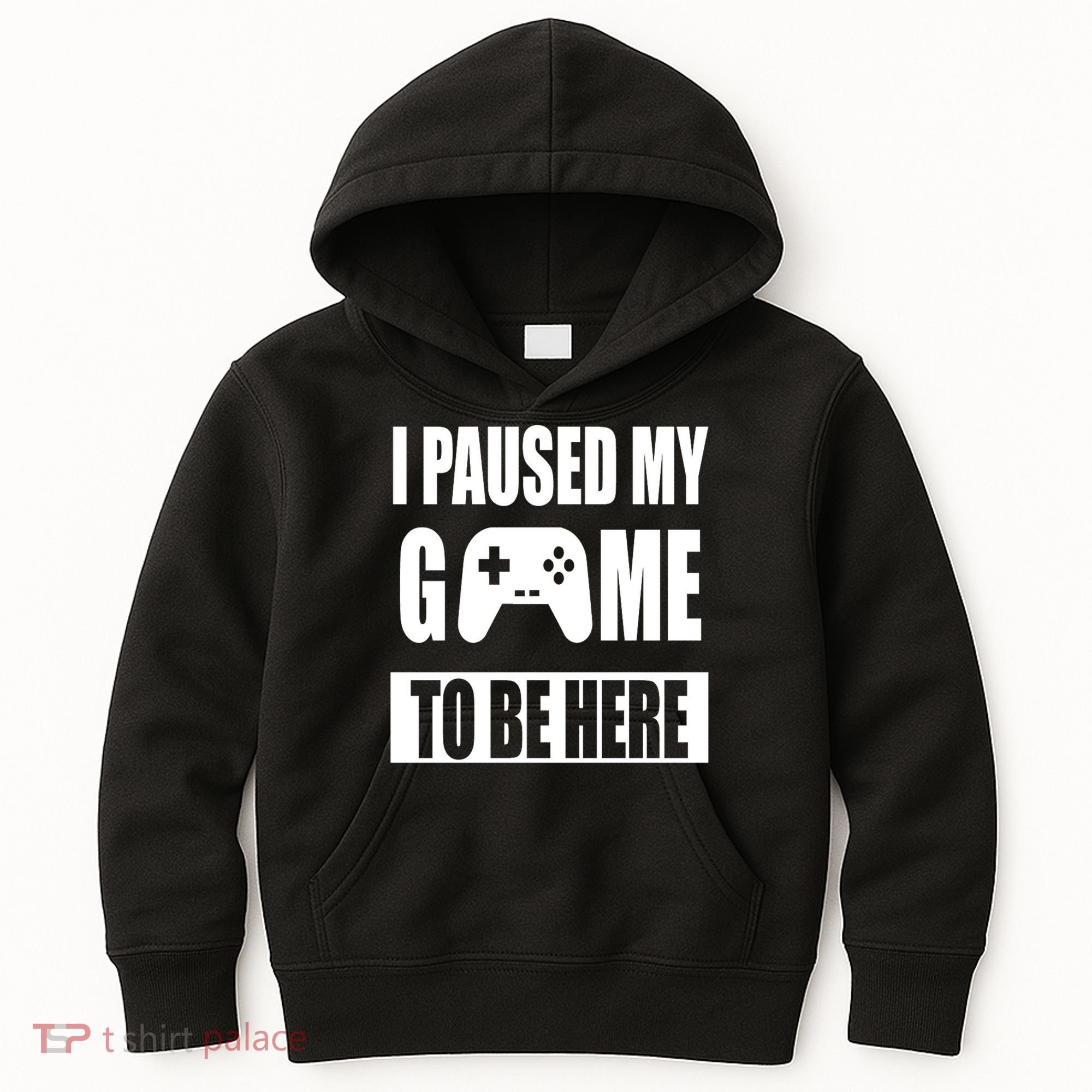 I Paused My Game To Be Here Kids Hoodie