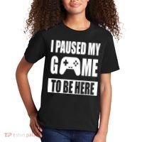 I Paused My Game To Be Here Kids T-Shirt thumb 2