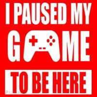 I Paused My Game To Be Here Santa Hat thumb 1