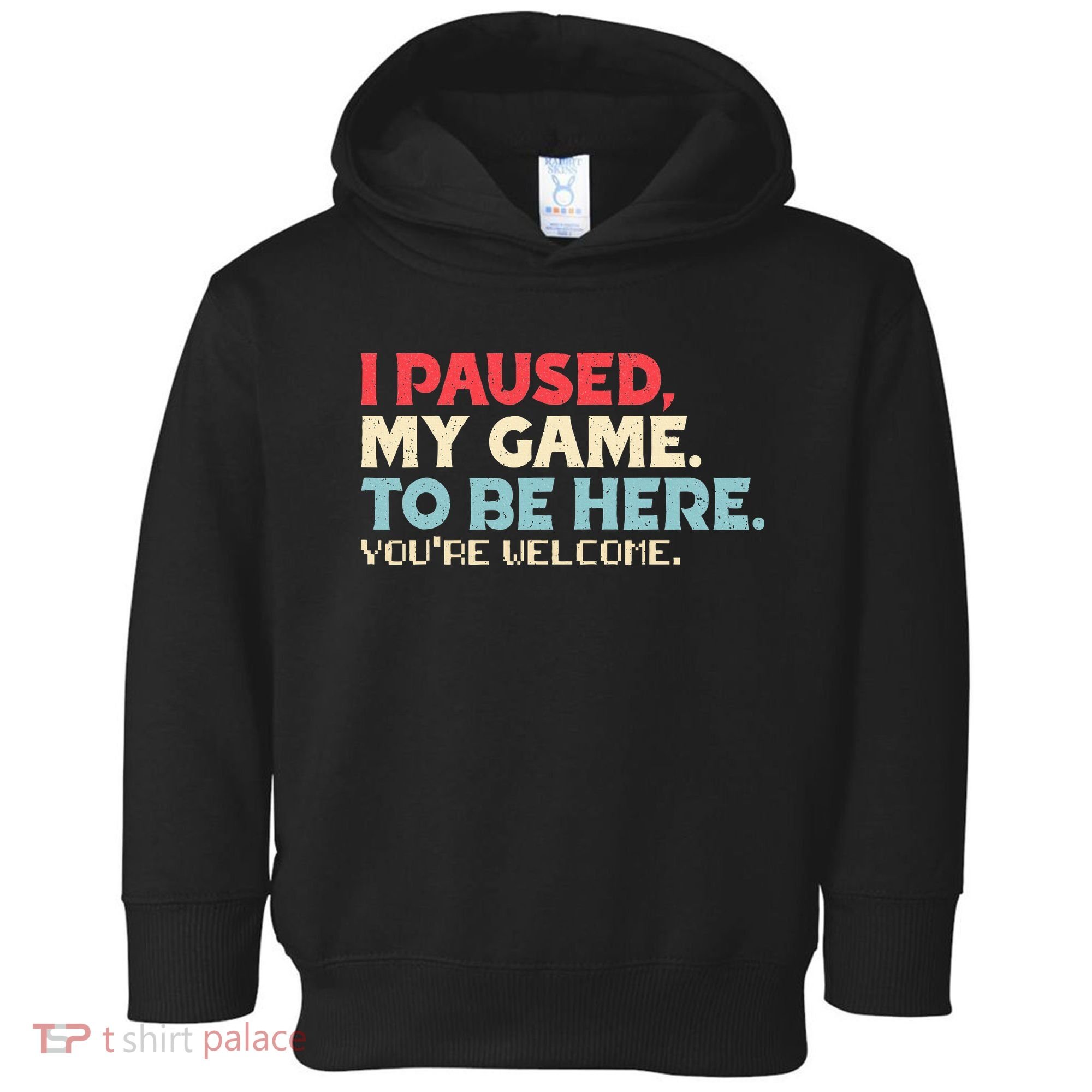 I Paused My Game To Be Here You're Welcome gift Toddler Hoodie