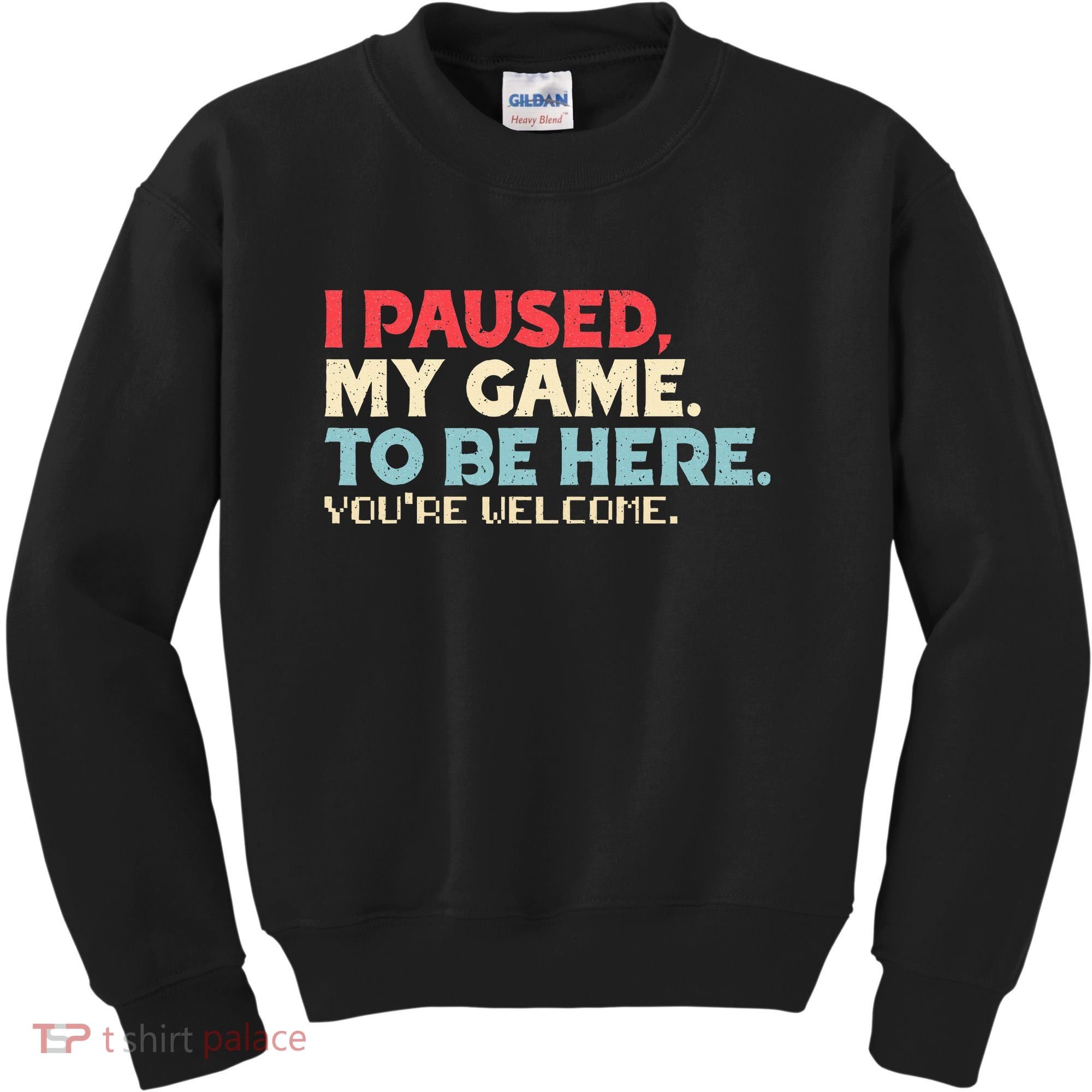 I Paused My Game To Be Here You're Welcome gift Kids Sweatshirt