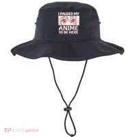 I Paused My Anime To Be Here Otaku Anime Merch Gift Bucket Hat thumb 0
