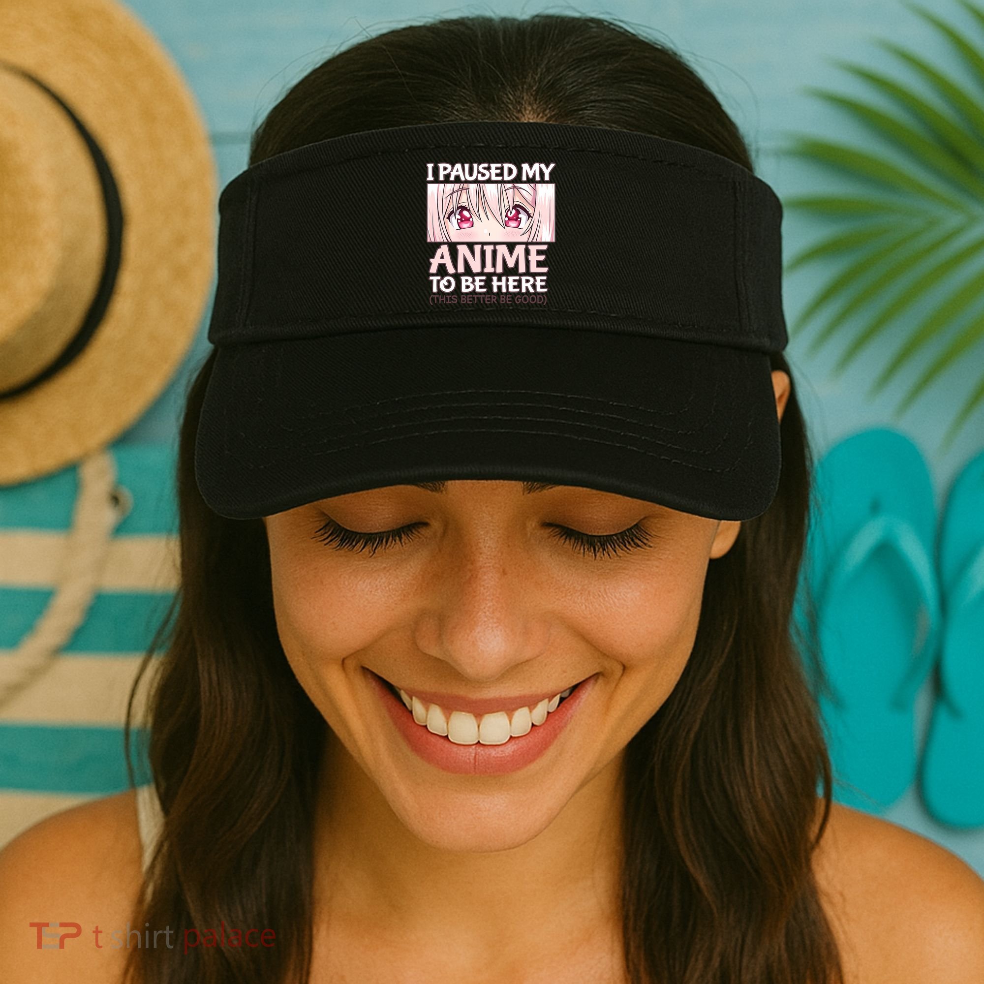 I Paused My Anime To Be Here Otaku Anime Merch Gift Visor