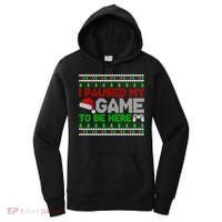 I Paused My Game To Be Here Christmas Gamer Ugly Gift Women's Hoodie thumb 0