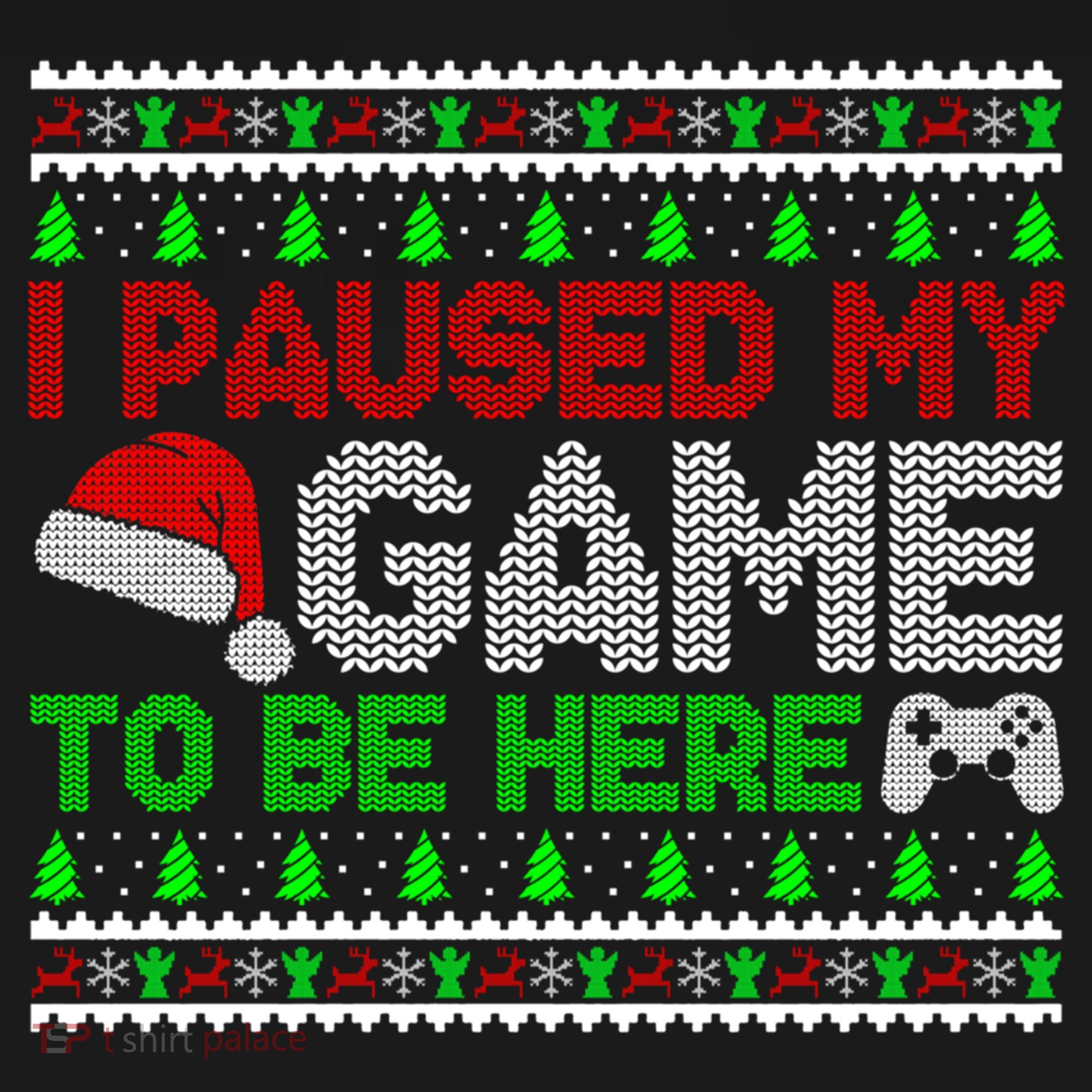 I Paused My Game To Be Here Christmas Gamer Ugly Gift Ornament
