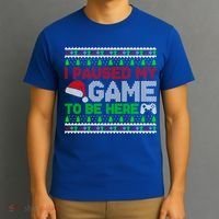 I Paused My Game To Be Here Christmas Gamer Ugly Gift T-Shirt thumb 3
