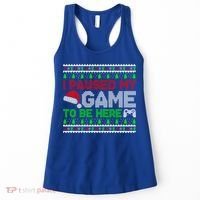 I Paused My Game To Be Here Christmas Gamer Ugly Gift Women's Tank Top thumb 0