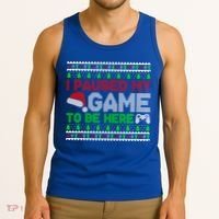 I Paused My Game To Be Here Christmas Gamer Ugly Gift Tank Top thumb 3
