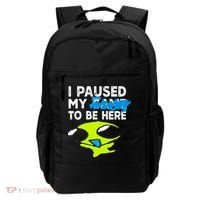 I Paused My Flug To Be Here Backpack thumb 0