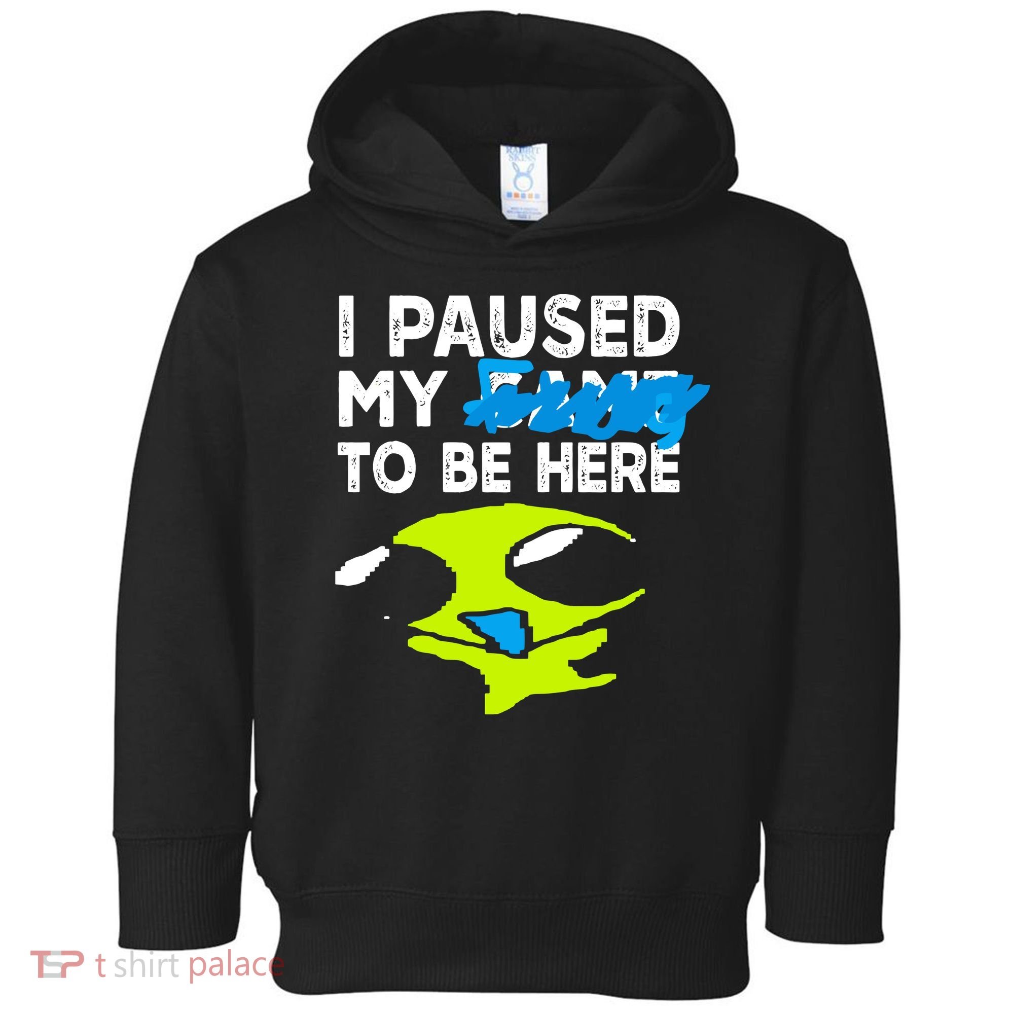 I Paused My Flug To Be Here Toddler Hoodie