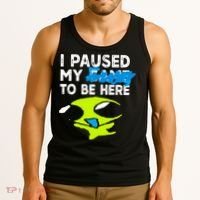 I Paused My Flug To Be Here Tank Top thumb 3