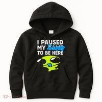 I Paused My Flug To Be Here Kids Hoodie thumb 0