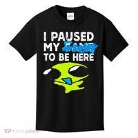 I Paused My Flug To Be Here Kids T-Shirt thumb 0