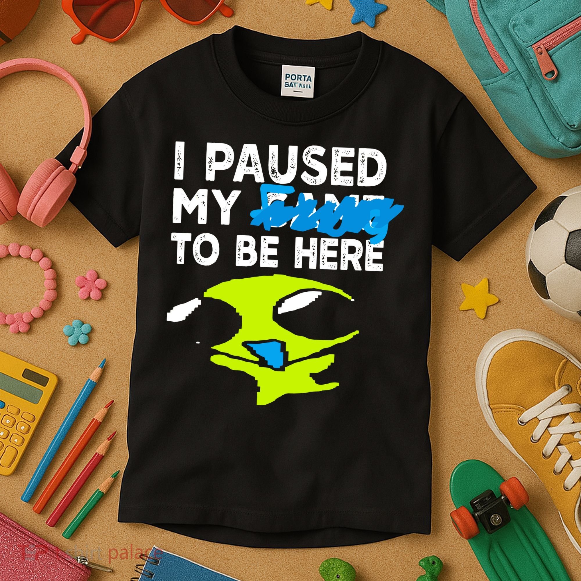 I Paused My Flug To Be Here Kids T-Shirt
