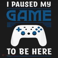 I Paused My Game To Be Here  Boys Funny Gamer Video Game Women's Tank Top thumb 5