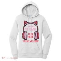I Paused My Game To Be Here YouRe Welcome Retro Gamer Women's Hoodie thumb 0