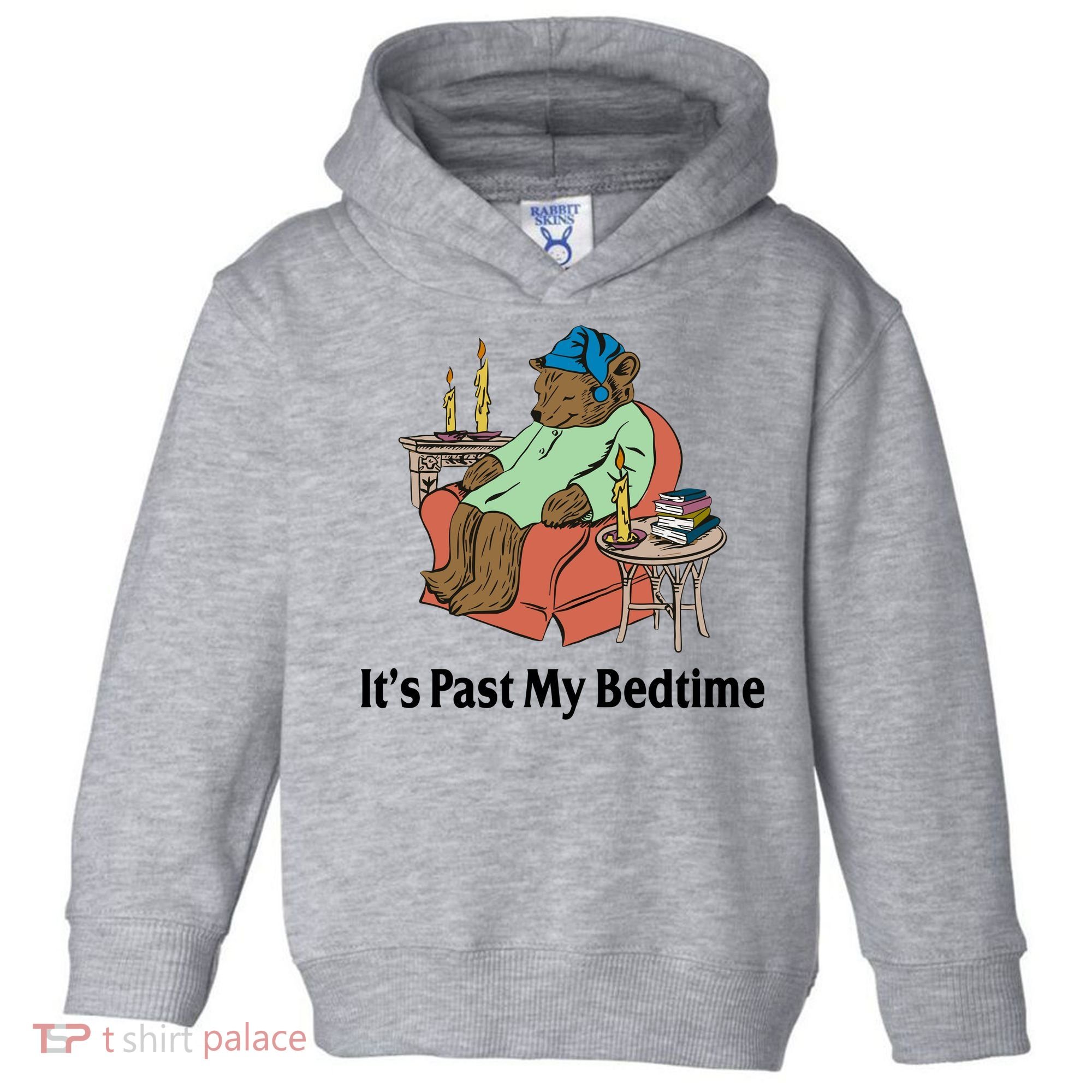 Its Past My Bedtime Funny Bear Toddler Hoodie