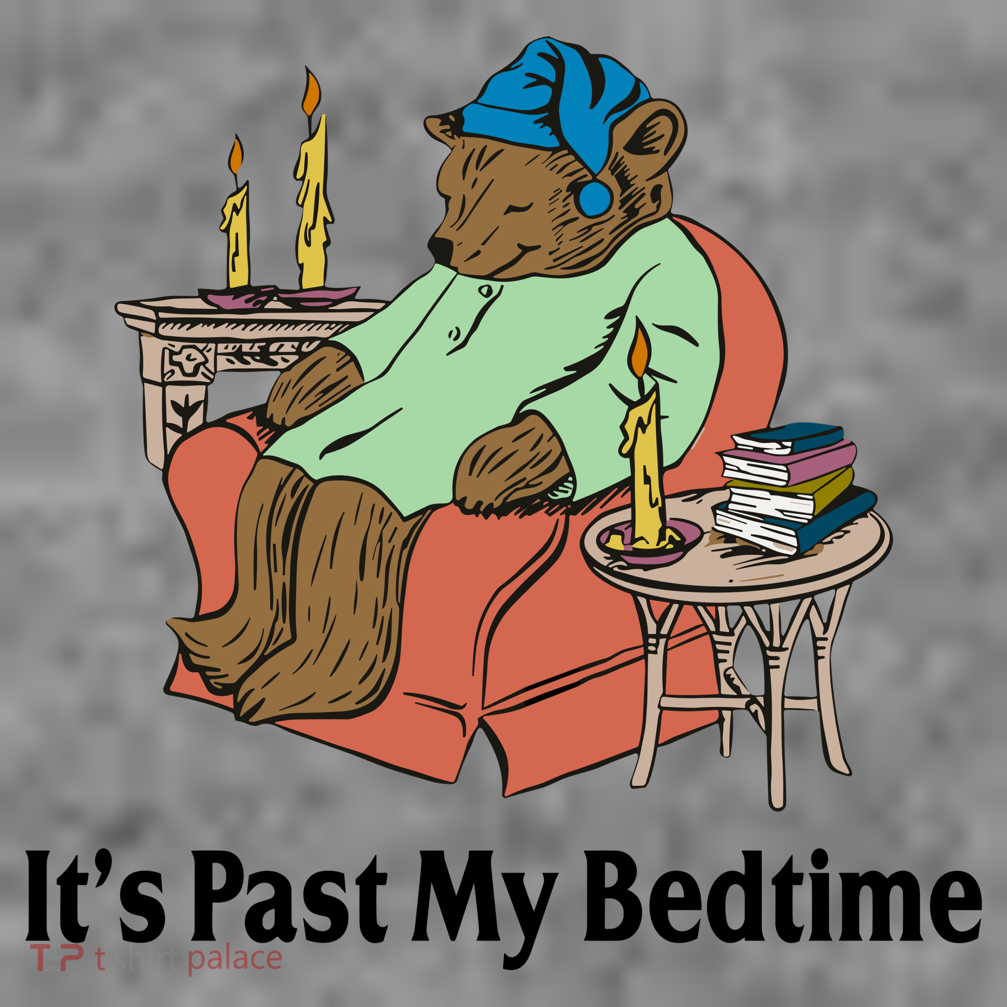 Its Past My Bedtime Funny Bear Toddler Hoodie