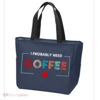 I Probably Need Coffee Funny Coffee Lover Tote Bag thumb 3