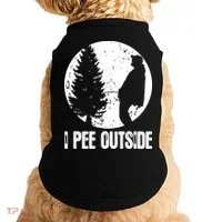 I Pee Outside Inappropriate Doggie Tank thumb 0