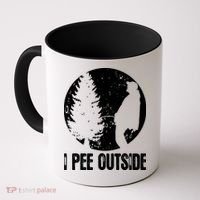 I Pee Outside Inappropriate Coffee Mug thumb 0
