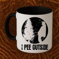 I Pee Outside Inappropriate Coffee Mug thumb 2