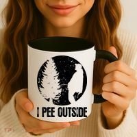 I Pee Outside Inappropriate Coffee Mug thumb 3