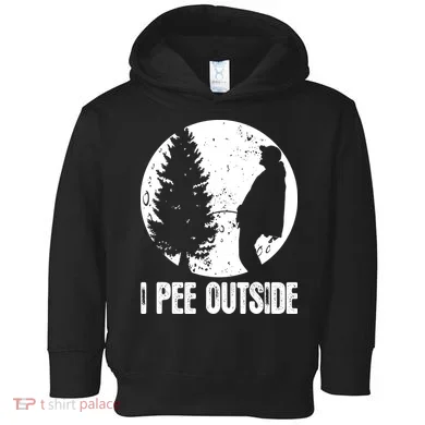 I Pee Outside Inappropriate Toddler Hoodie