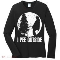 I Pee Outside Inappropriate Women's Long Sleeve Shirt thumb 0