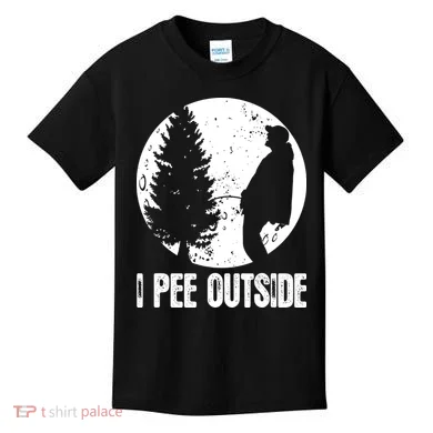 I Pee Outside Inappropriate Kids T-Shirt
