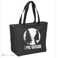 I Pee Outside Inappropriate Tote Bag thumb 2