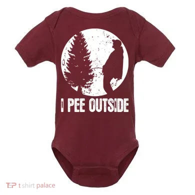 I Pee Outside Inappropriate Baby Bodysuit