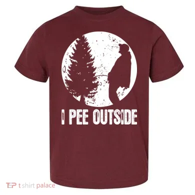 I Pee Outside Inappropriate Toddler T-Shirt