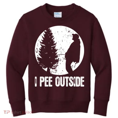 I Pee Outside Inappropriate Kids Sweatshirt
