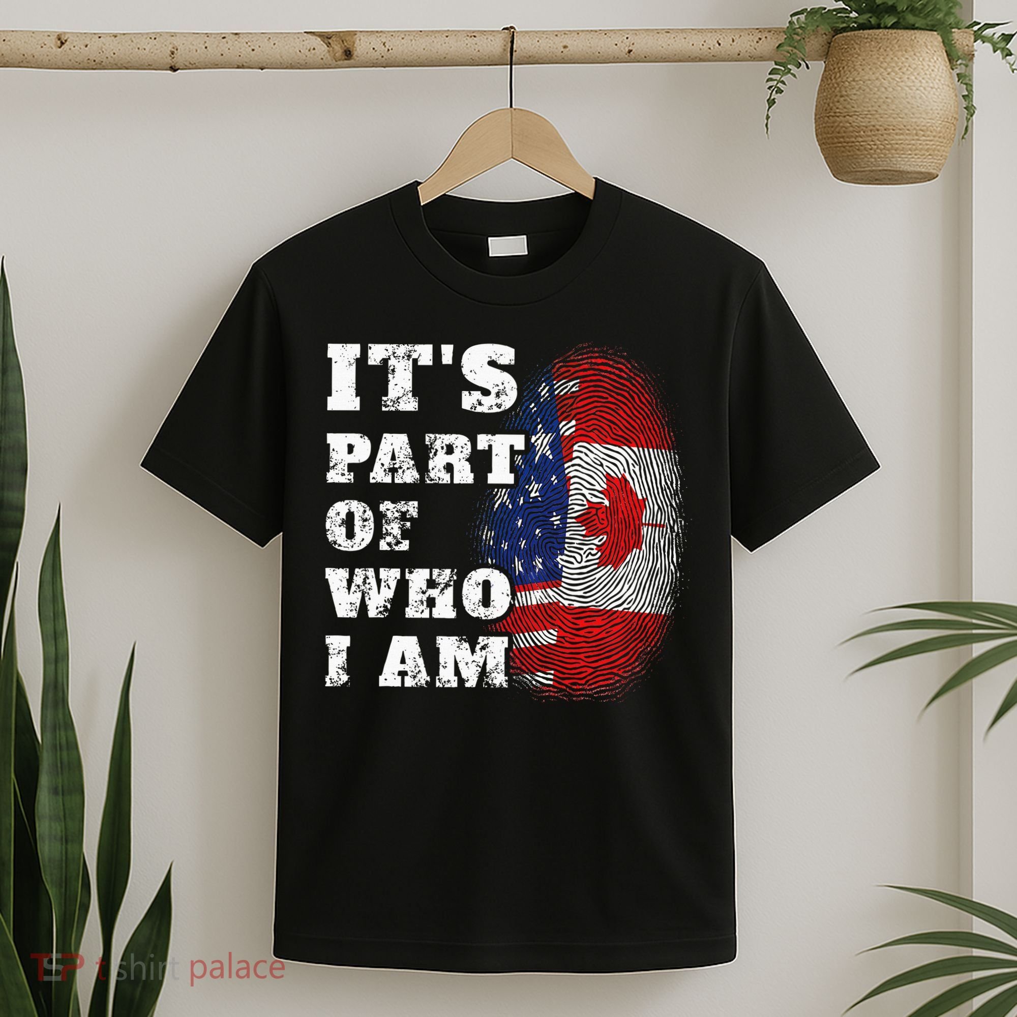 ItS Part Of Who I Am American And Canadian Mixed Heritage T-Shirt