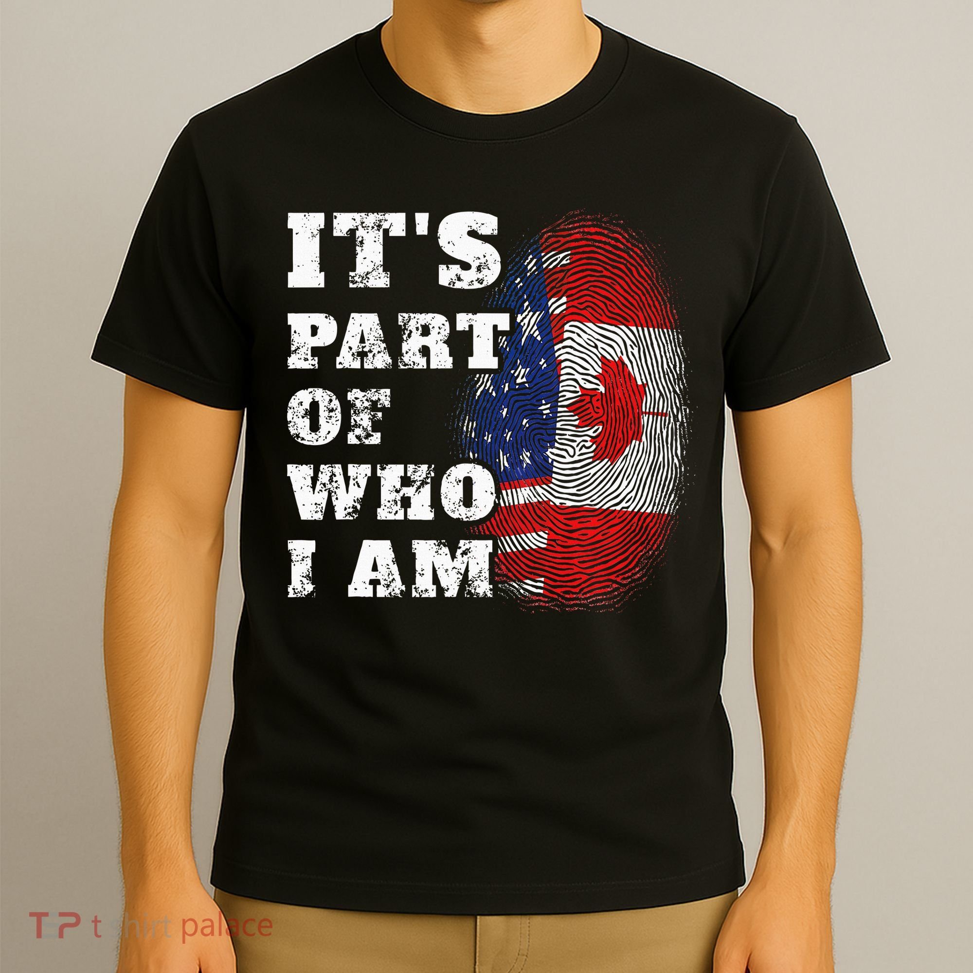 ItS Part Of Who I Am American And Canadian Mixed Heritage T-Shirt