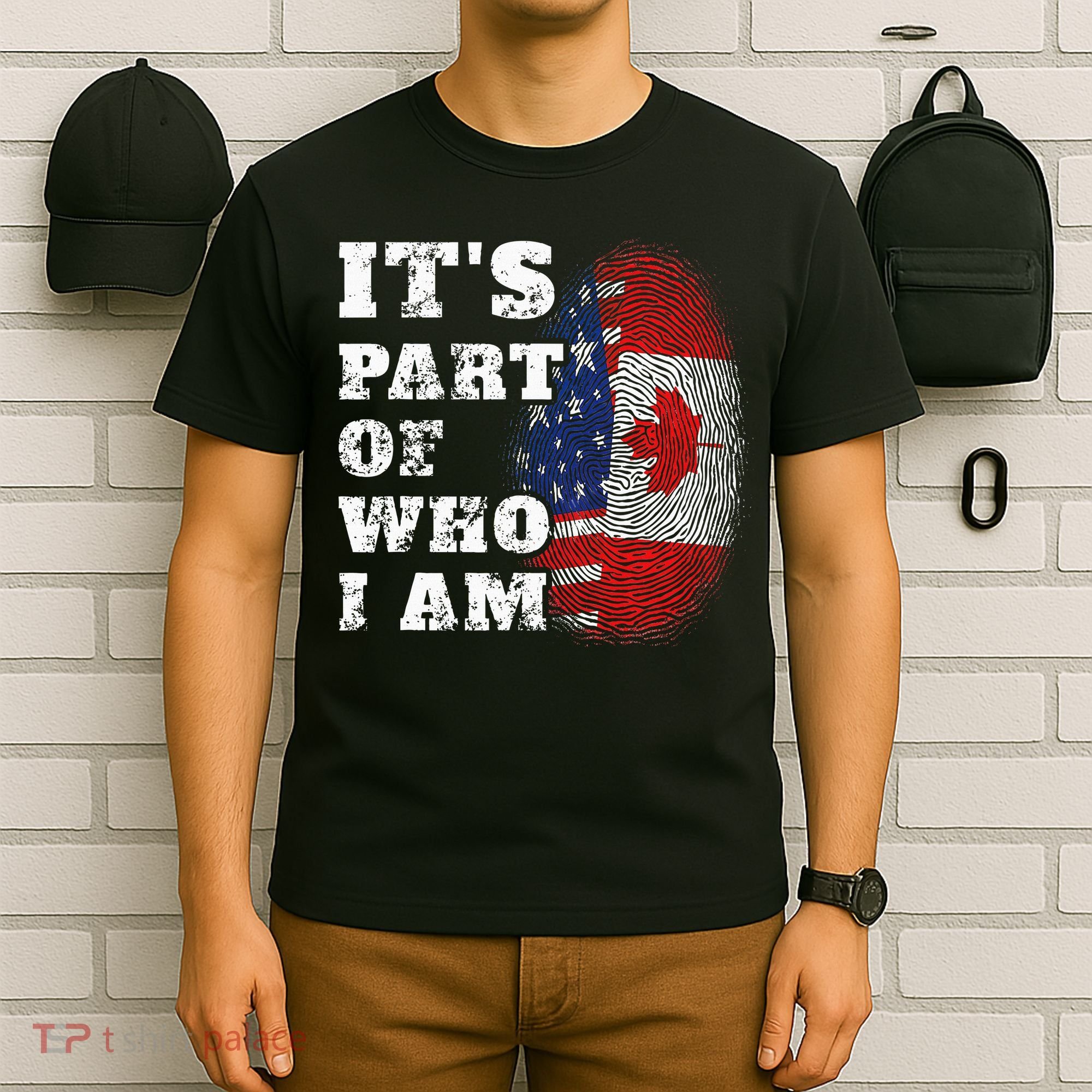 ItS Part Of Who I Am American And Canadian Mixed Heritage T-Shirt