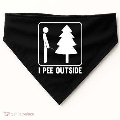 I Pee Outside USA-Made Doggie Bandana
