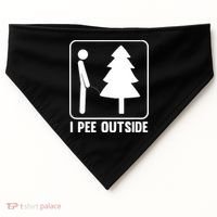 I Pee Outside USA-Made Doggie Bandana thumb 0