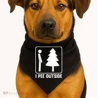 I Pee Outside USA-Made Doggie Bandana thumb 1
