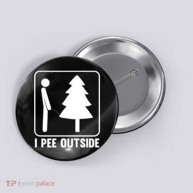 I Pee Outside Button