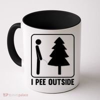 I Pee Outside Coffee Mug thumb 0
