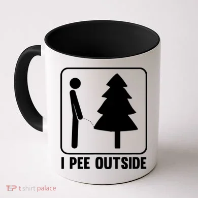 I Pee Outside Coffee Mug