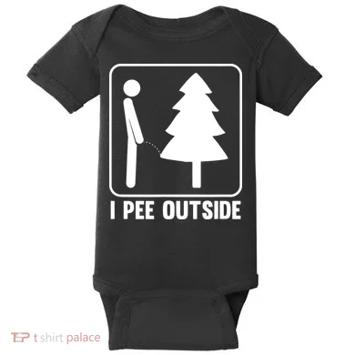 I Pee Outside Baby Bodysuit