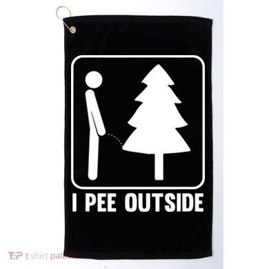 I Pee Outside Golf Towel