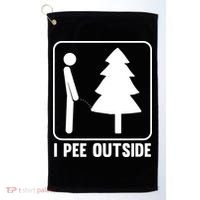 I Pee Outside Golf Towel thumb 0